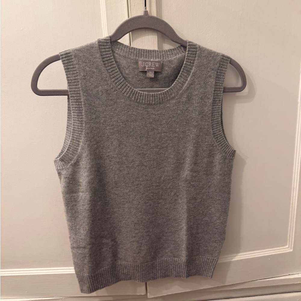 J. Crew Cashmere Gray Sweater vest
